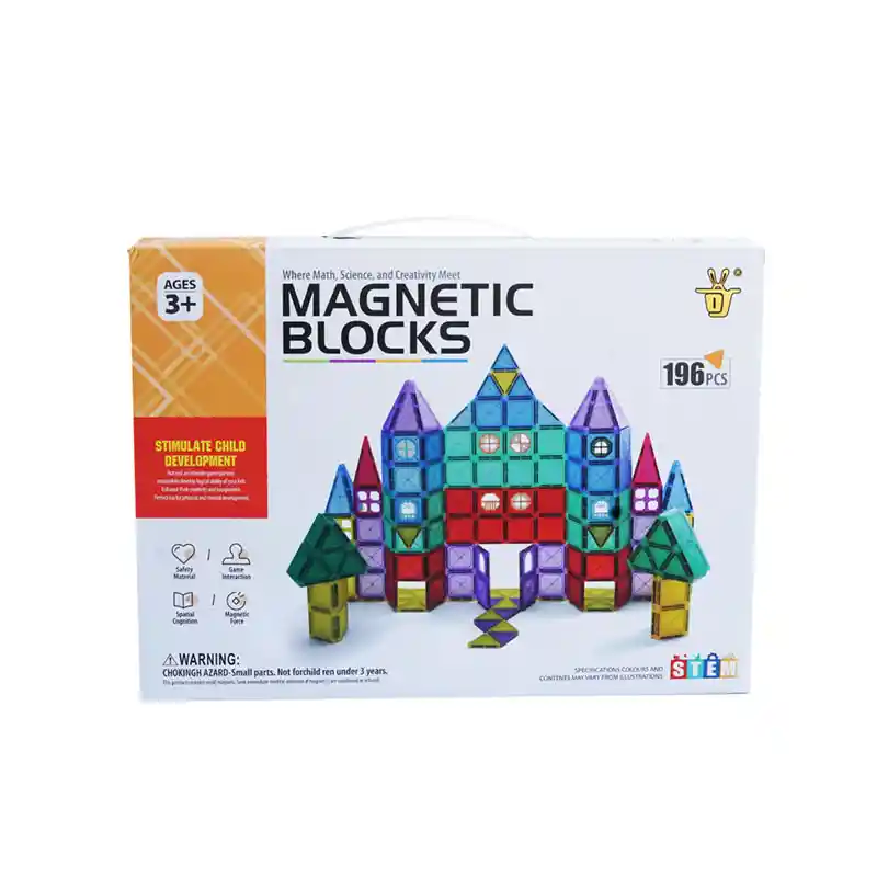 Bloques De Construccion Magneticos 196pcs