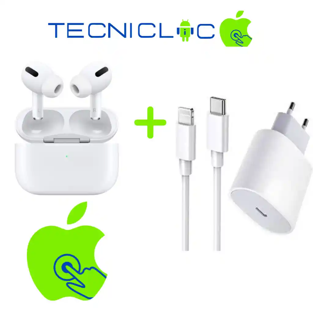 Cargador Certificado Mas Audifonos Inalambricos Para Iphone 14 Pro Max