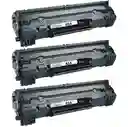 Pack 3 Toner De Impresora Max Color Hp Mcl -85a Black