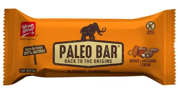 Paleo Bar 50g Sabor Avellanas - Cacao