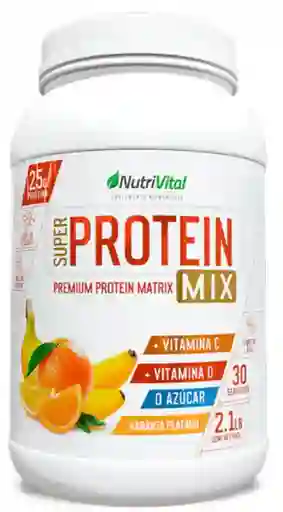 Super Protein Mix 2.1 Lbs Sabor Naranja Plátano