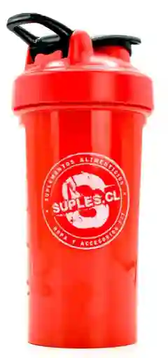 Shaker Rojo 500 Ml - Logo Blanco