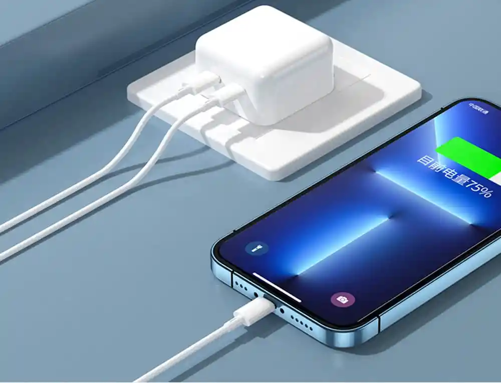 Kit Cargador Para Iphone 14 Certificado Carga Ultra Rapida 35w