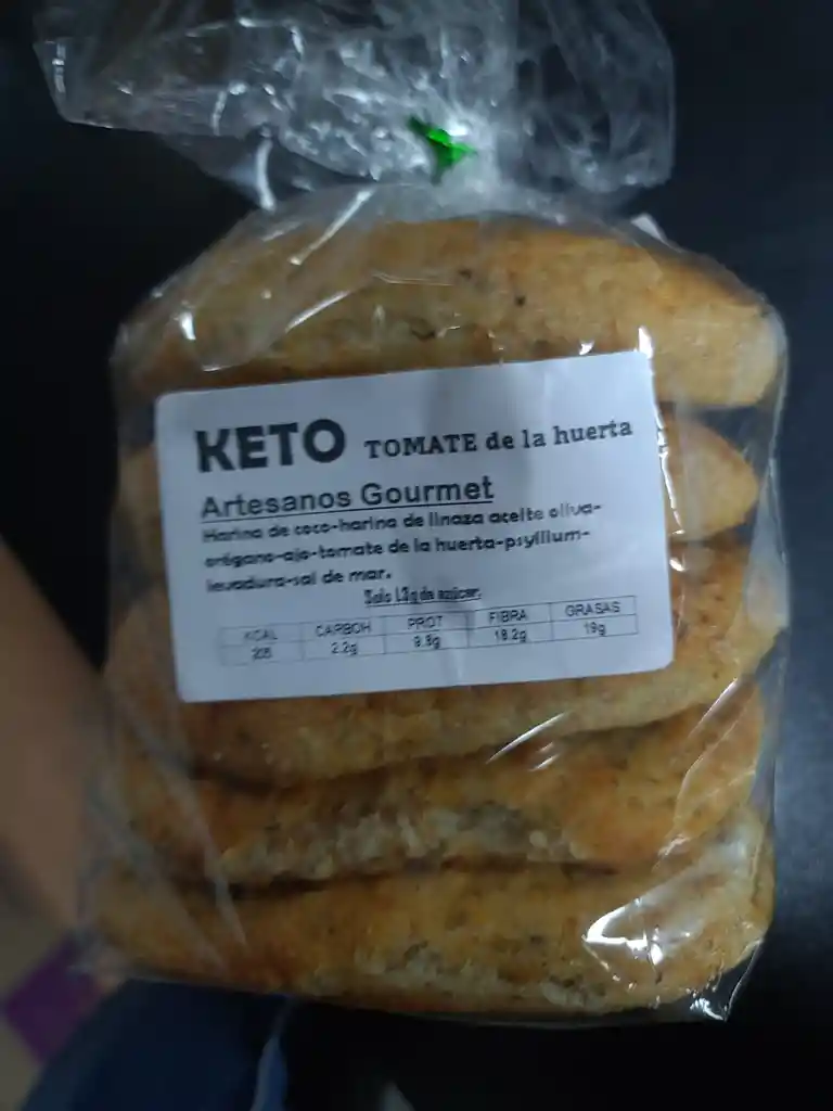 Pan Keto Sin Gluten Tomate De La Huerta