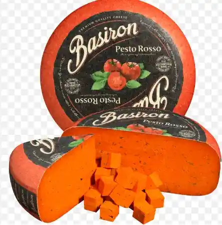 Queso Pesto Rosso Trozo Basiron
