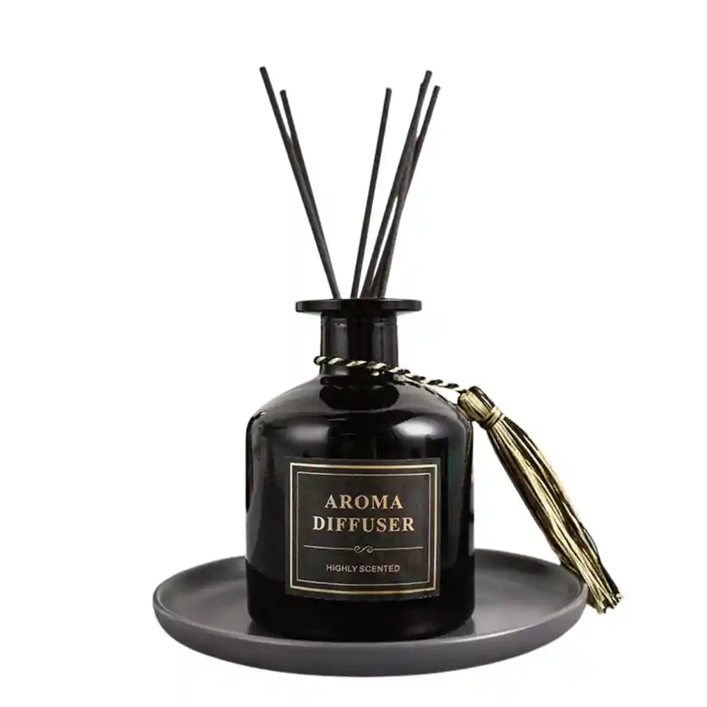 Difusor De Cristal Negro De 220ml Aroma Bluebell Rain