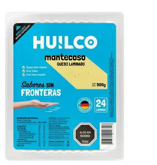 Queso Mantecoso Laminado 500 G Huilco
