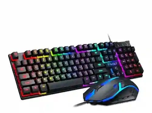 Teclado Mas Mouse Tipo Gamer