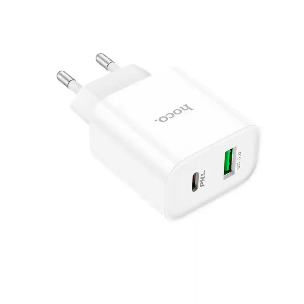 Cargador Dual Usb 20w Usb C/usb A Sin Cable