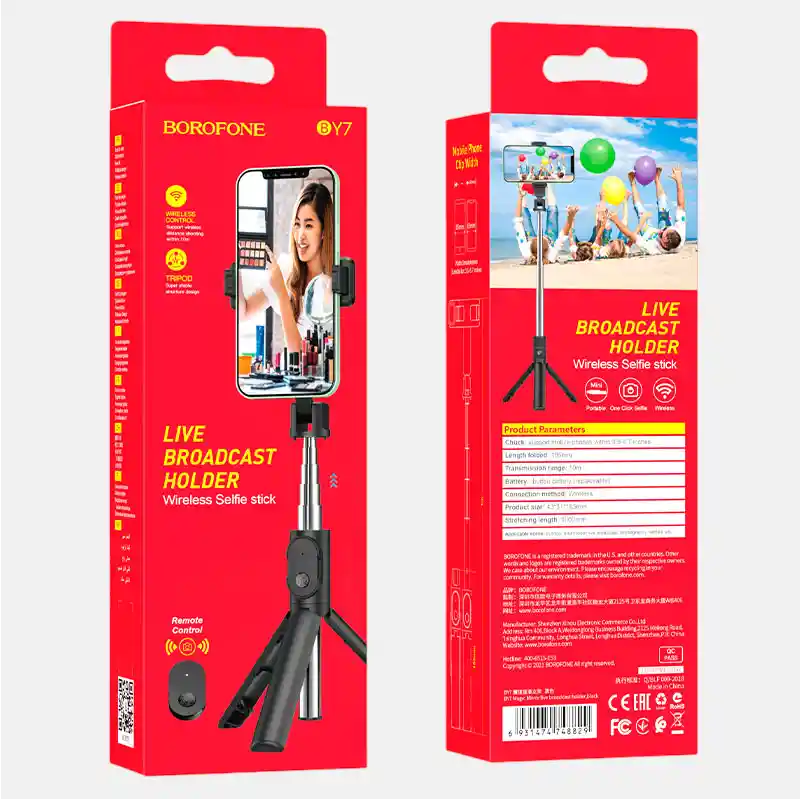 Selfie Stick Con Tripode Y Disparador Bluetooth