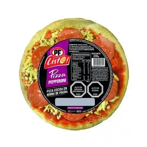  PF Pizza Personal Pepperoni 250 Gr 