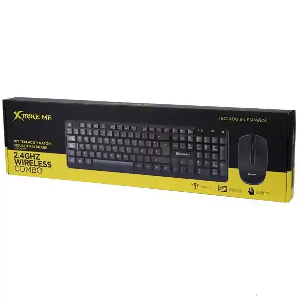 Kit Combo Inalámbrico Teclado + Mouse Xtrike Me Mk-201w