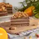 Porción Torta Avellana Chocolate Naranja