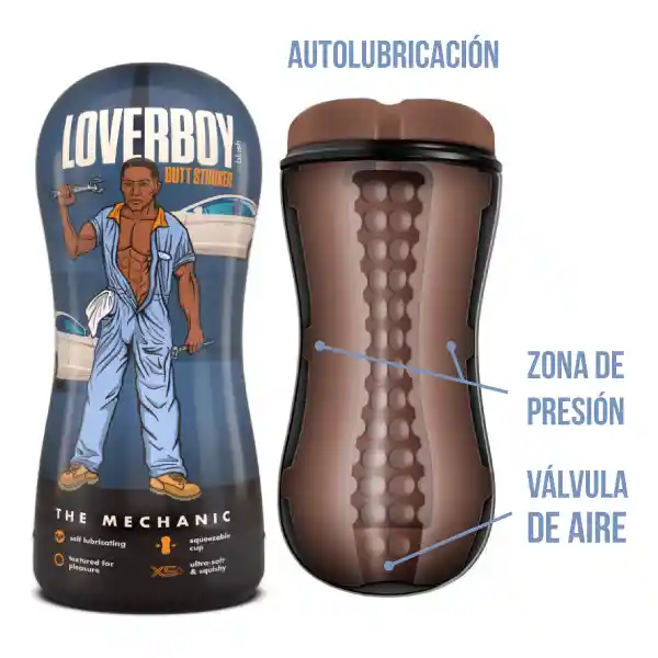 Masturbador Autolubricante Loverboy - The Mechanic