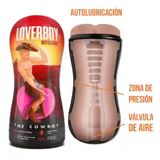 Masturbador Autolubricante Loverboy - Cowboy