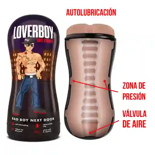 Masturbador Autolubricante Loverboy - Bad Boy