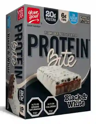 Caja 4 Protein Bite 55g Sabor Black & White