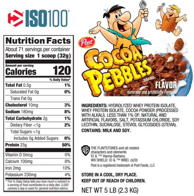   Protein A Iso100 Hydrolized 5Lbs Sabor Cocoa Pebbles 