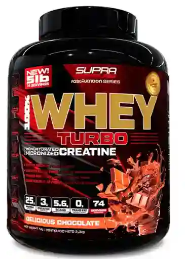 100% Whey Turbo 5 Lbs Sabor Delicious Chocolate