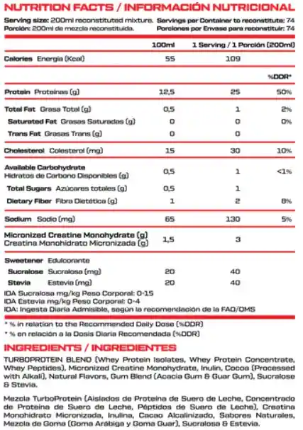 100% Whey Turbo 5 Lbs Sabor Delicious Chocolate