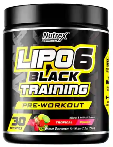 Lipo 6 Black Training 30 Serv Sabor Tropical Punch