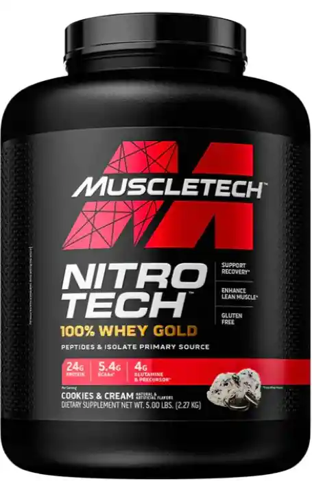 Nitrotech Whey Gold 5lbs Sabor Cookies & Cream