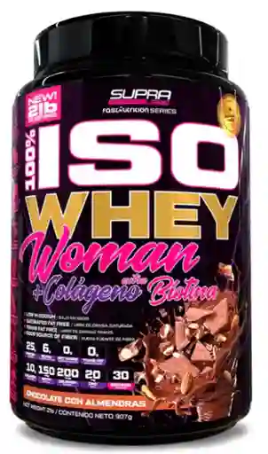 Iso Whey Woman 2lbs Sabor Chocolate Con Almendras