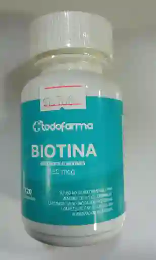 Biotina 150 Mcg Cap X 120 Todofarma