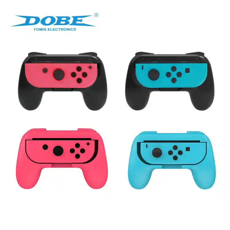 Dobe – Grip Joy Control Nintendo Switch Tns-851b X2 (1 Rojo+1 Azul)