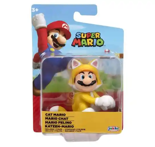 Jakks Super Mario Figura 2.5" Mario Felino