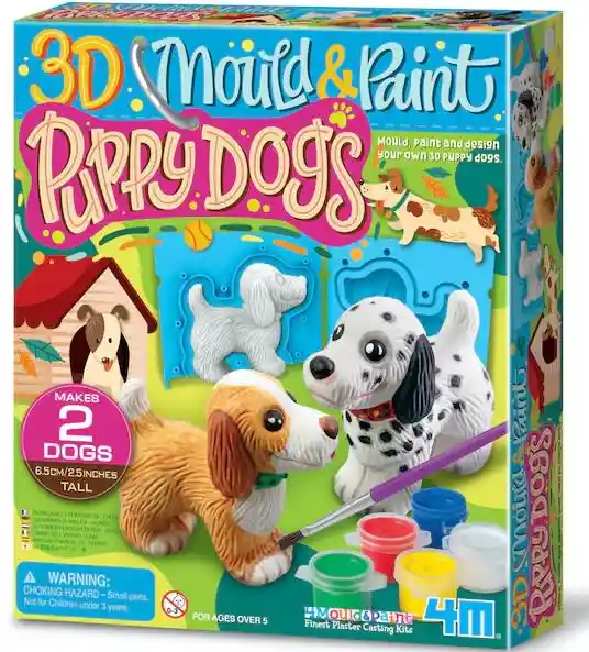 4m Moldea Y Pinta Cachorros 3d