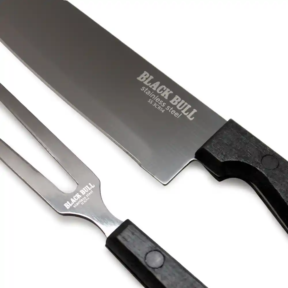 Set Cuchillo + Tenedor Black Bull