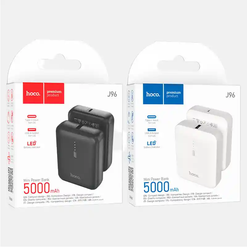 Cargador Portatil De 5000 Mah Negro