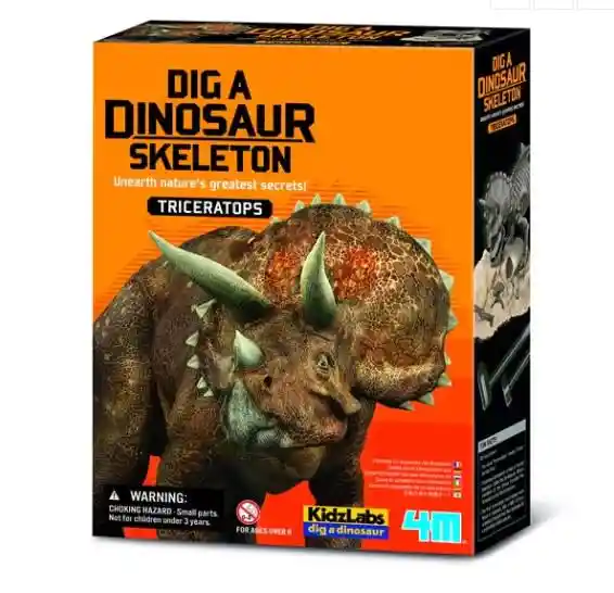 4m Kidzlabs Excava Dinosaurio Triceratops