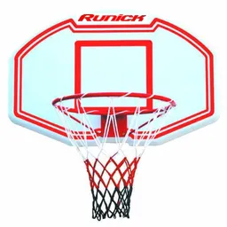 Tablero Runick Basketball Oficial Con Aro Y Red Tricolor