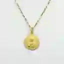 Conjunto Medalla Escapulario Oro 18k - Cadena 60cm