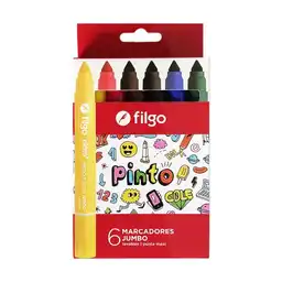 Filgo Marcadores Escolares Jumbo X6