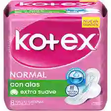 Kotex Normal Con Alas Extra Suave 8und