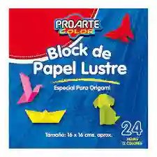 Papel Lustre Origami 24 Hojas 16x16 Colores Surtidos