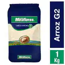 Arroz Miraflores Largo Ancho Grado 2 1kg.