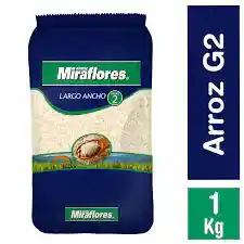 Arroz Miraflores Largo Ancho Grado 2 1kg.