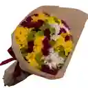 Ramo Premium De Crisantemos Mix Primaveral Varios Colores