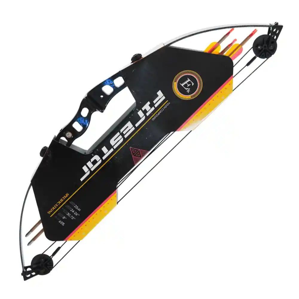 Arco Compuesto Firestar 88cms 25libras Negro/azul Juvenil Ek Archery