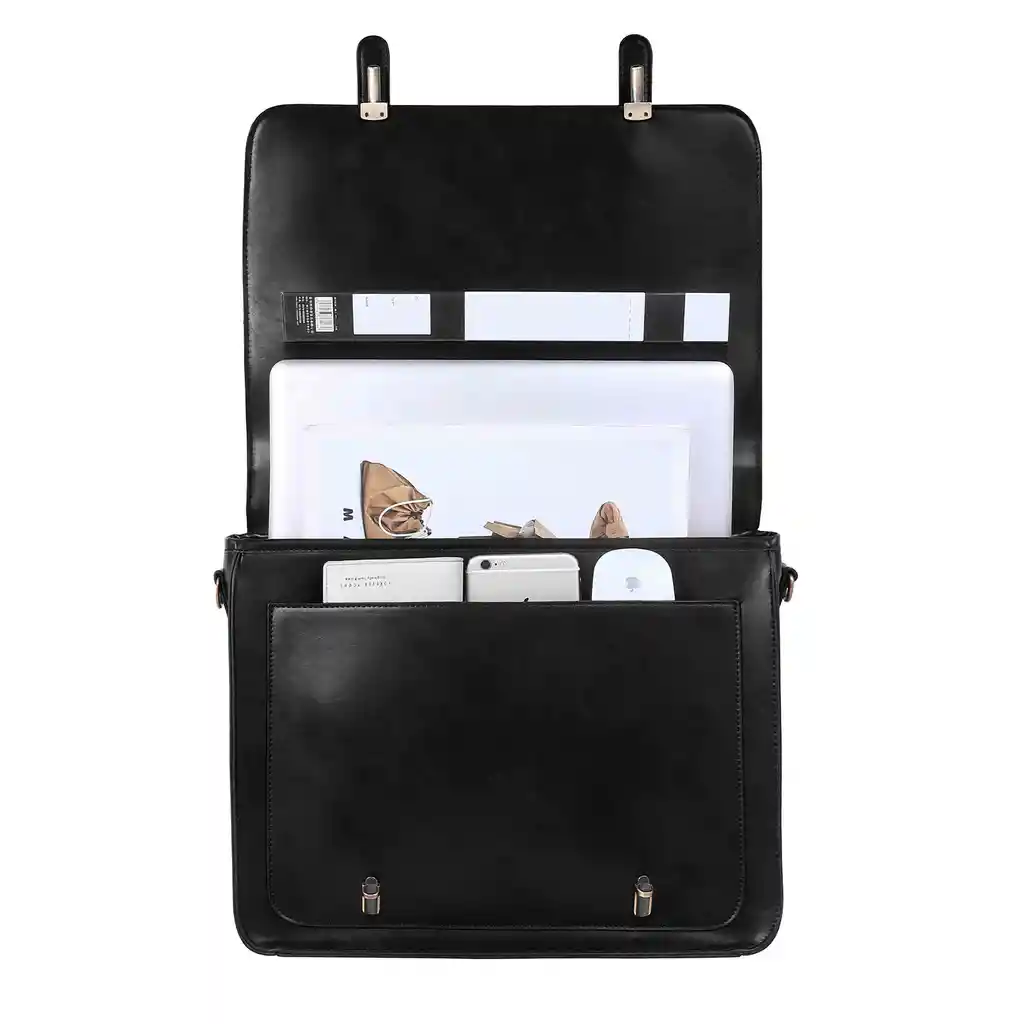 Ecosusi Maletín Bow Removible Para Laptop Negro 14.7"