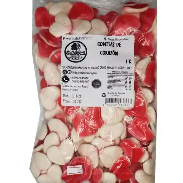 Corazón De Gomita 250 Gr