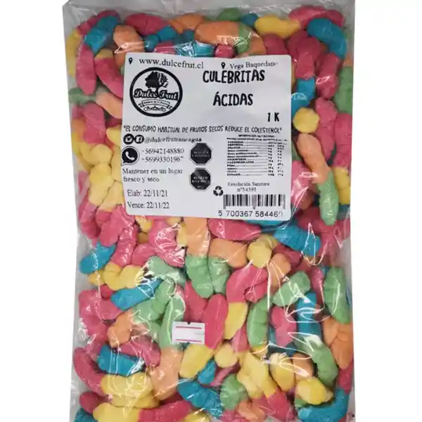 Culebritas Ácidas 250 Gr