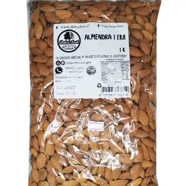 Almendras 1ra 500 Gr