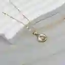 Conjunto Virgen Niña 12mm Oro 18k Nácar