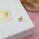 Colgante Corazon Circones Oro Amarillo 18k