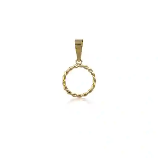 Colgante Circulo Oro Amarillo 18k